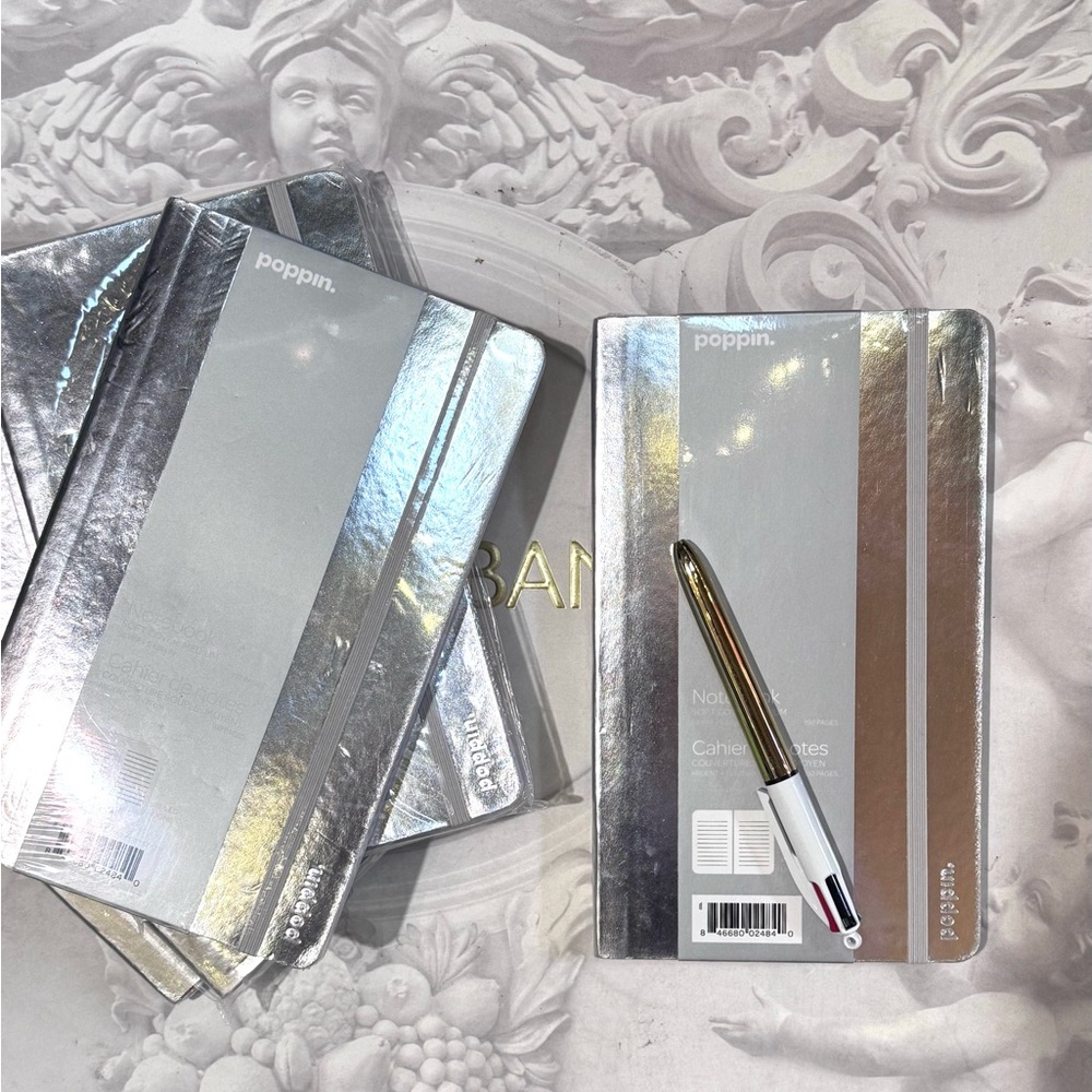Poppin Silver Notebook (ONE)